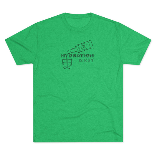 Premium Hydration is Key Unisex Tri-Blend Crew Tee